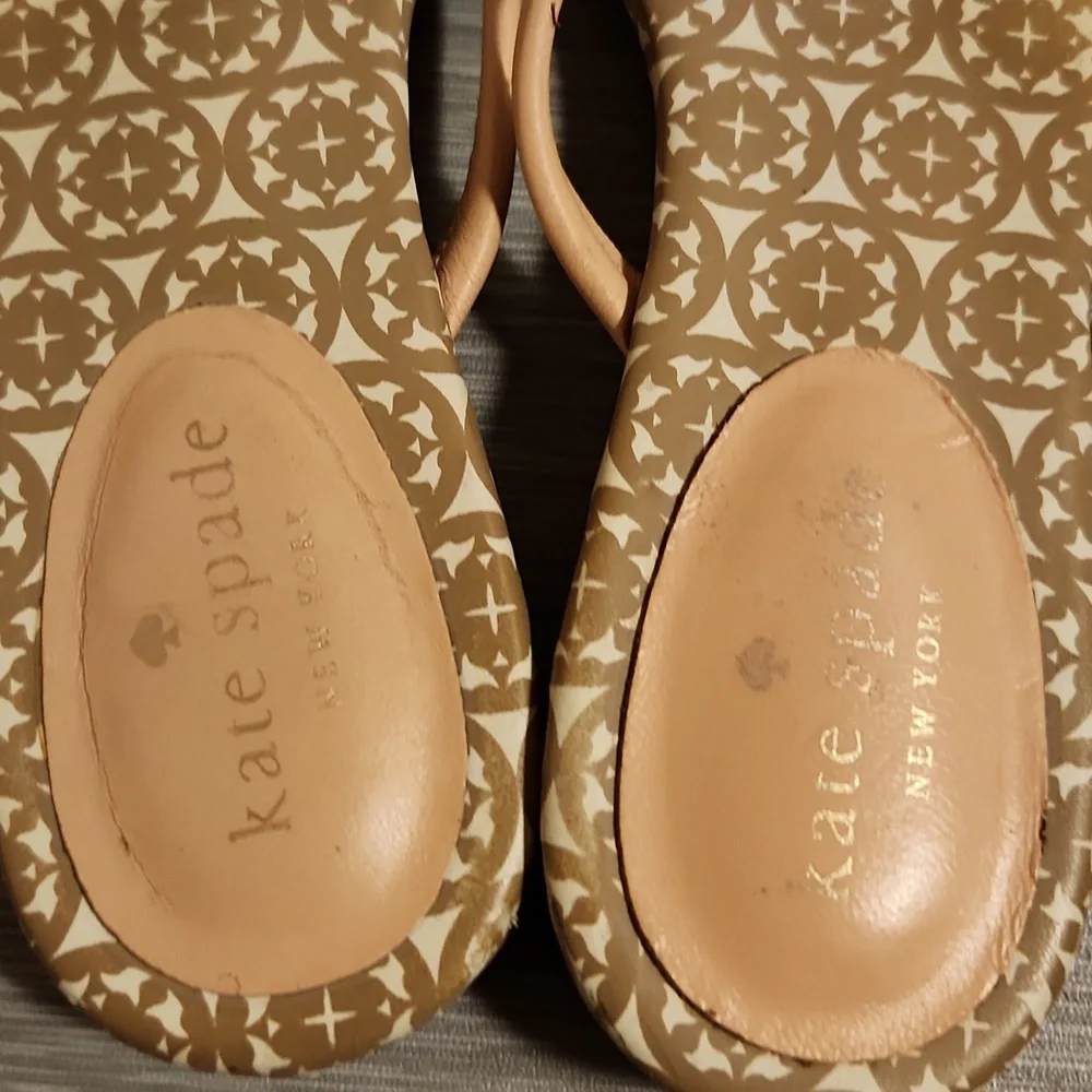 Kate Spade Tan and Cream Sandals - Picture 3 of 5